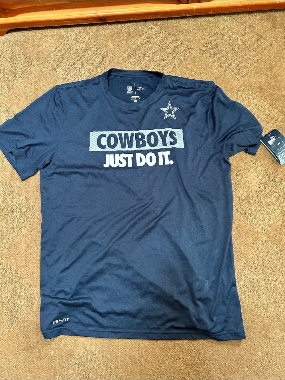NFL Navy Cowboys 'Just Do It' Short-Sleeve Tee